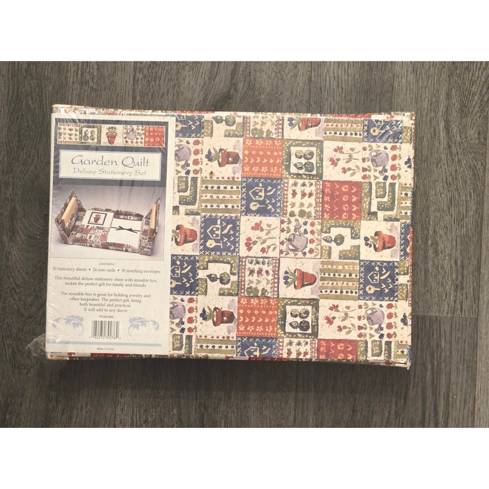 Vintage "Garden Quilt"‎ Deluxe Stationery Set